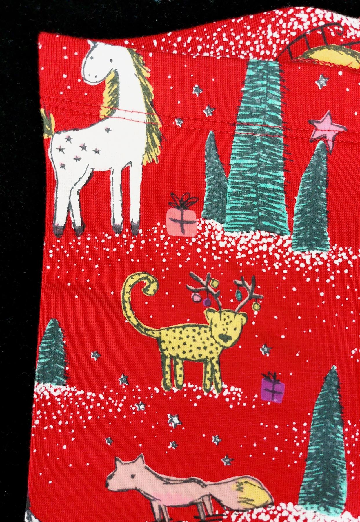 2-Pack Next Baby Soft Christmas Leggings Cotton Rich Cute Animals Chainstore Xmas Brand New