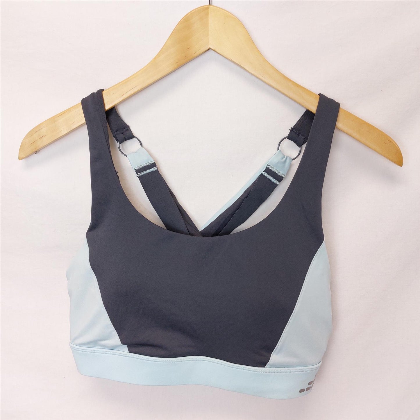BCG Academy Sports Bra Gym Top Non-Wired Removable Pads Medium Impact Crossback