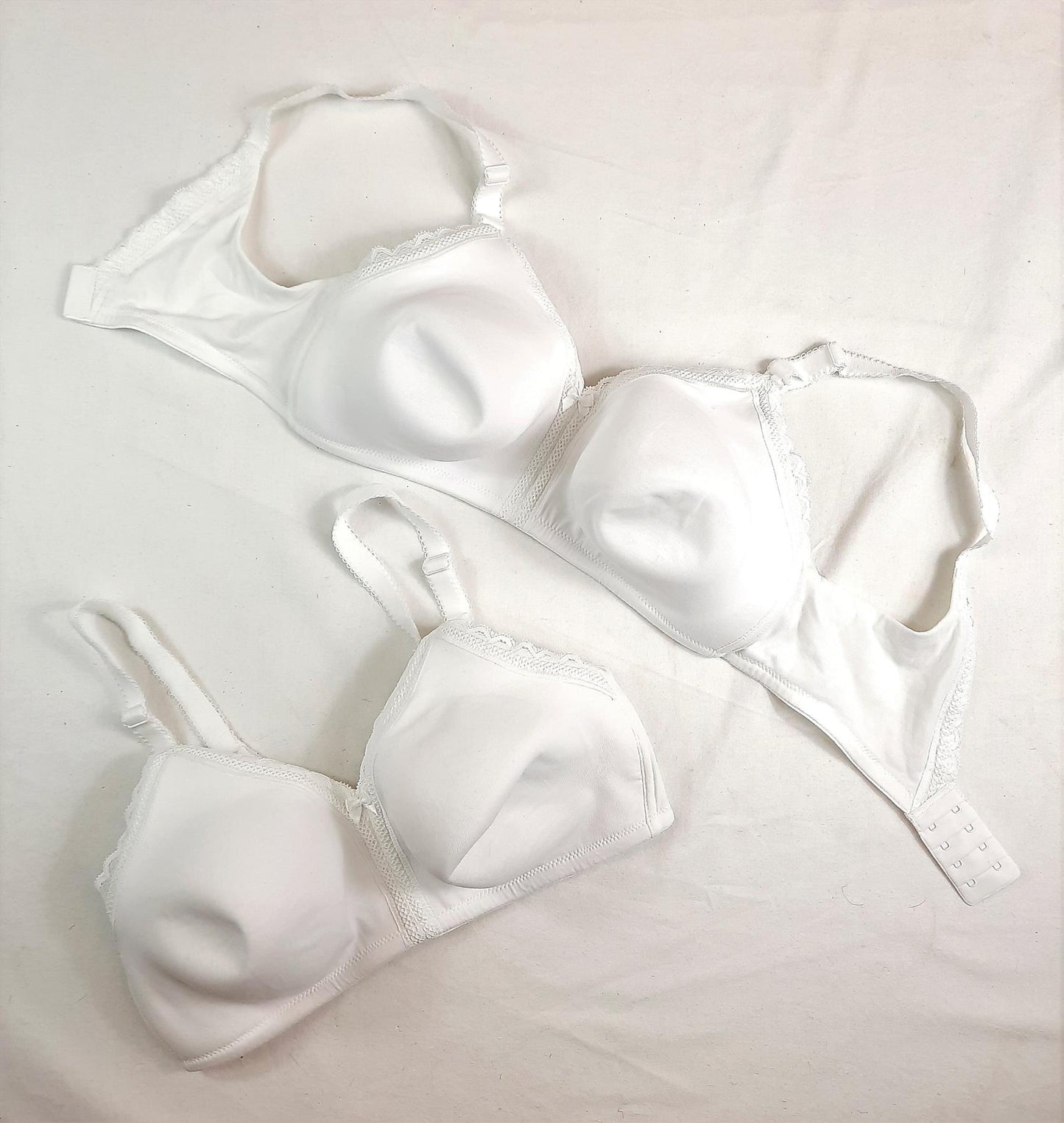 2pk Maternity Bras Padded Full Cup Soft Nursing Cups Non-Wired High Street New