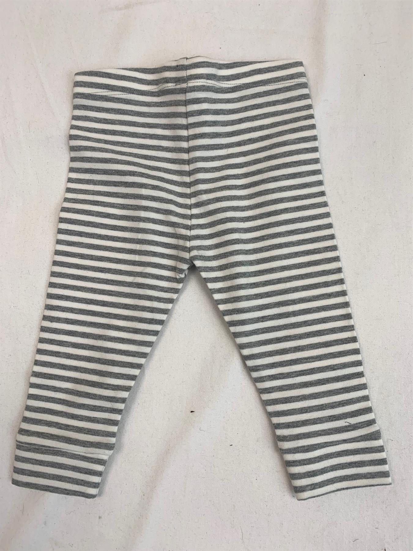 Childrens Grey striped Leggings Ex-High Street Brand