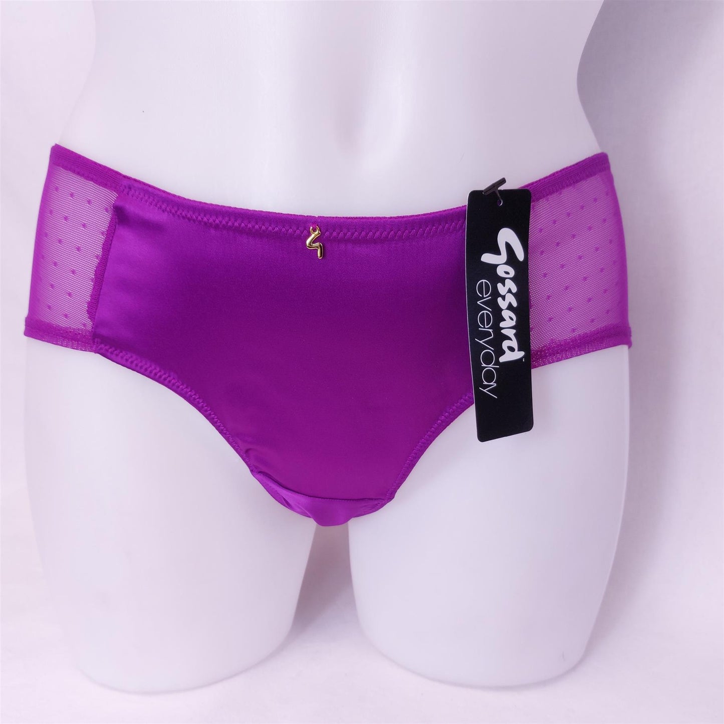 Gossard Everday Dotty Satin Short Brief G114 Radiant Orchid New Lingerie