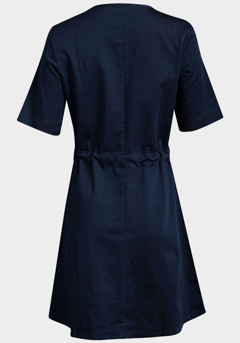 Avon Women's Summer Dress Dark Blue Denim Jeanetic Flared Midi Dress Size 6-25