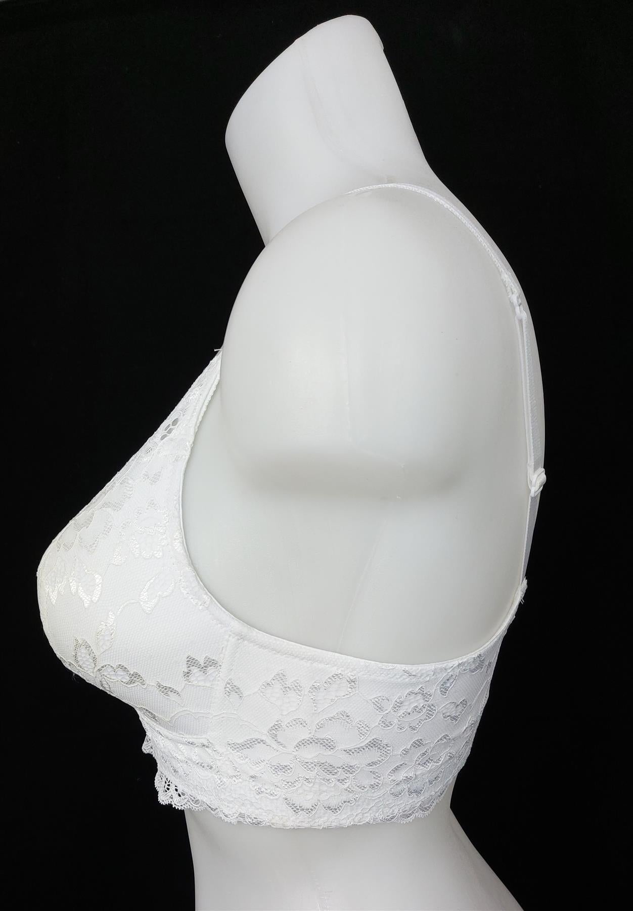 Lace Bra Padded Non-Wired Comfort Soft Post-Surgery Brand New