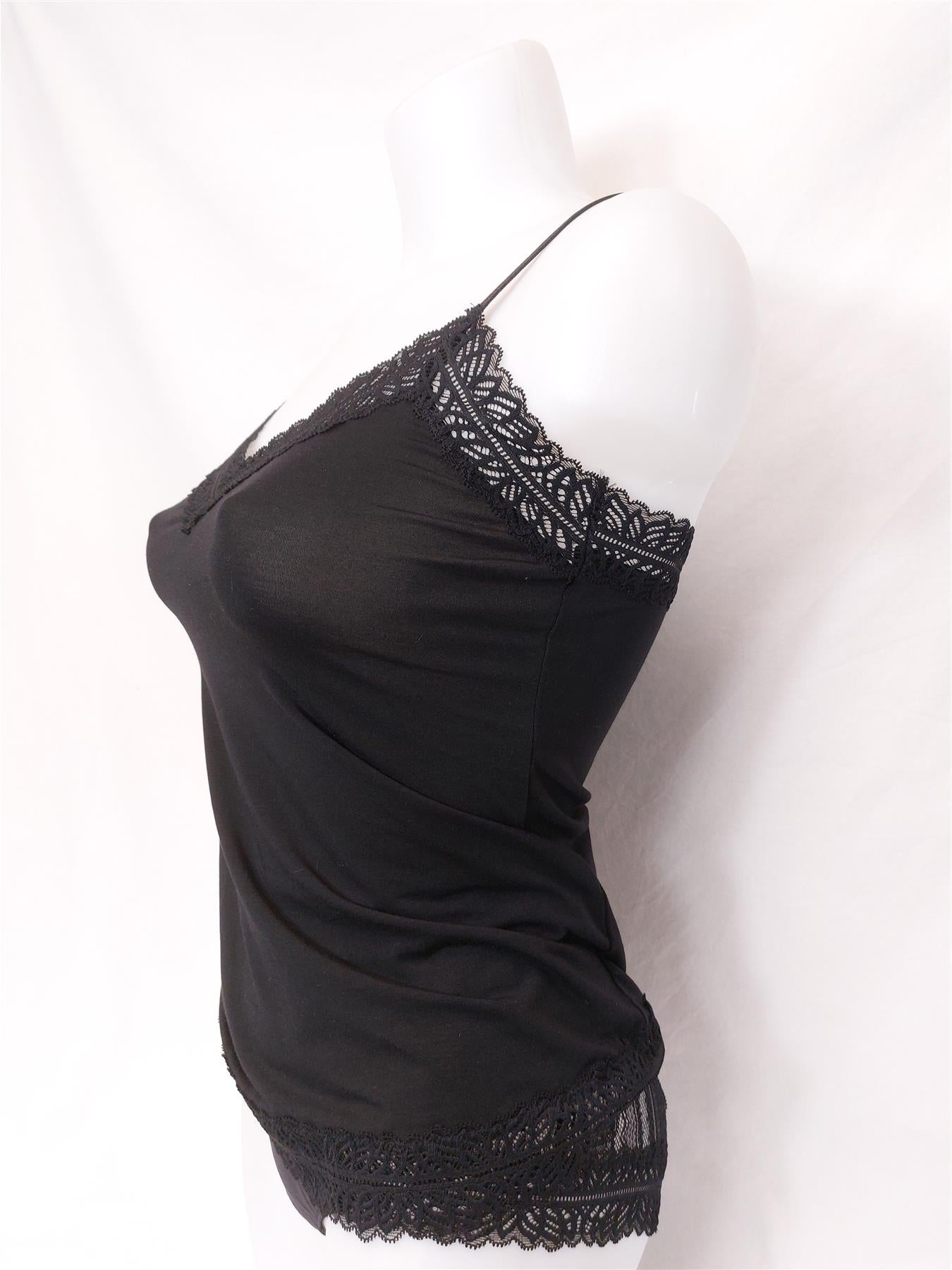 Oysho Camisole Vest Top Nightshirt Lace Trim Supersoft Brand New