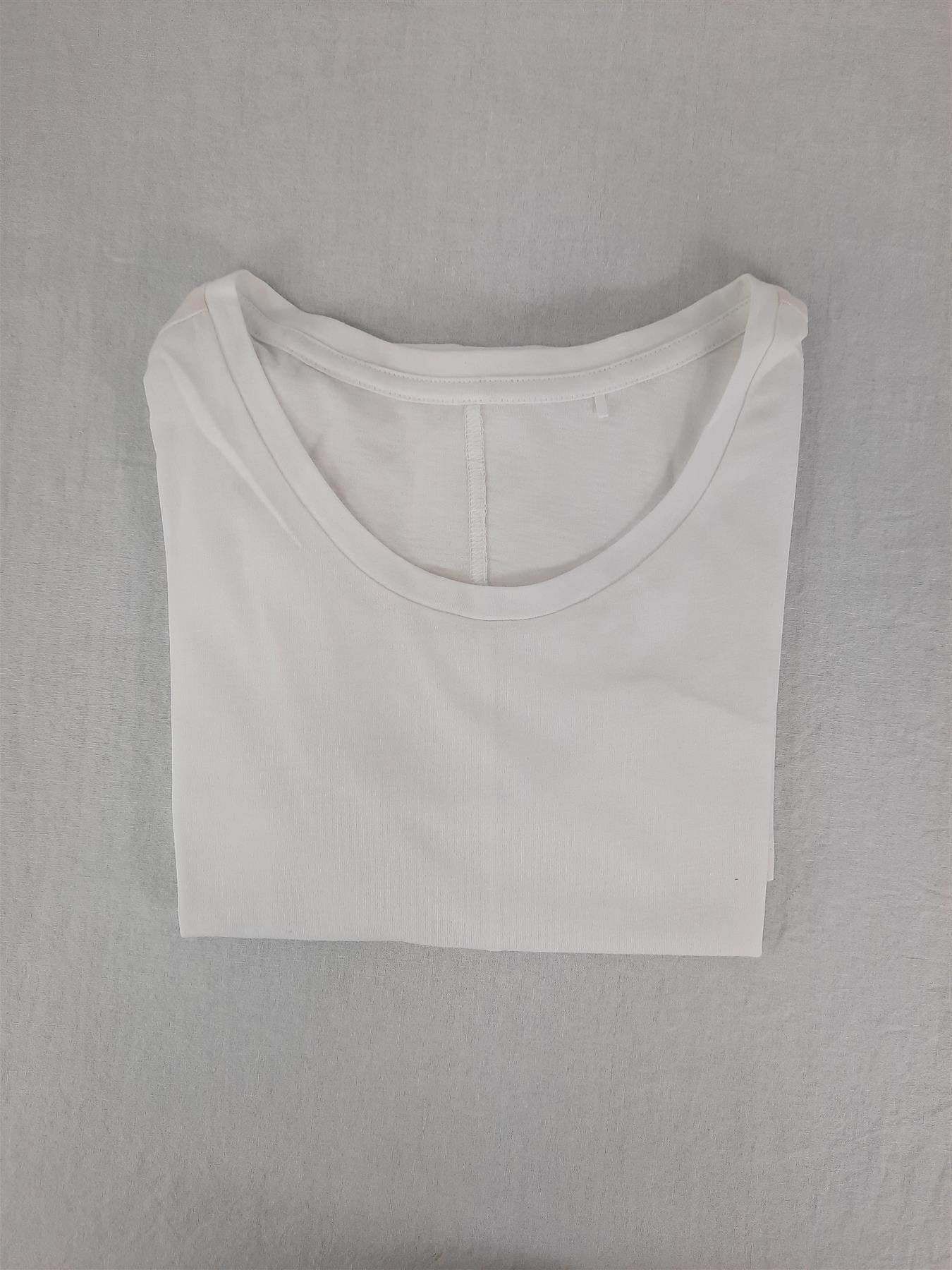 Women's Pure Cotton T-Shirt Tee Top Summer Lightweight Breathable Relaxed Fit Brand New