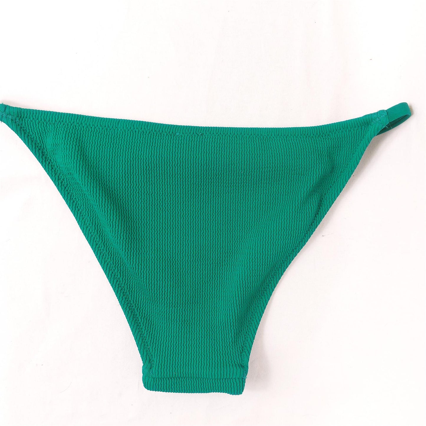 Oysho Strappy Bikini Brief Brazilian Recycled Ribbed Fabric Brand New (Bottoms Only)