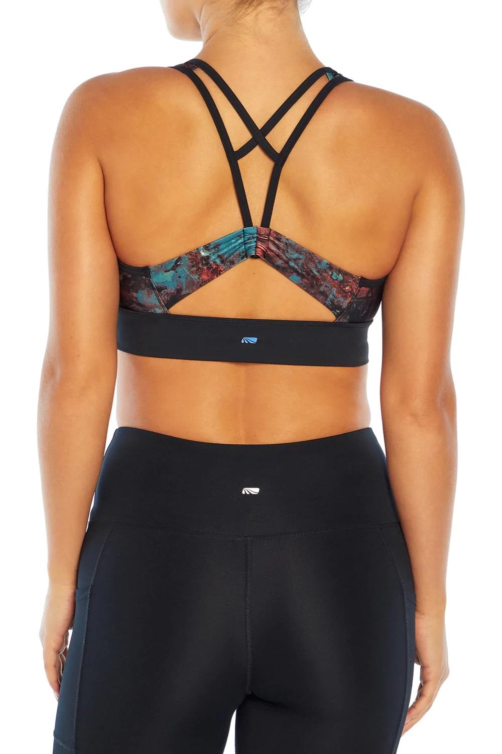 Cycle House Sports Bra Non-Wired Removable Padding Banded Racerback Gym Yoga Top