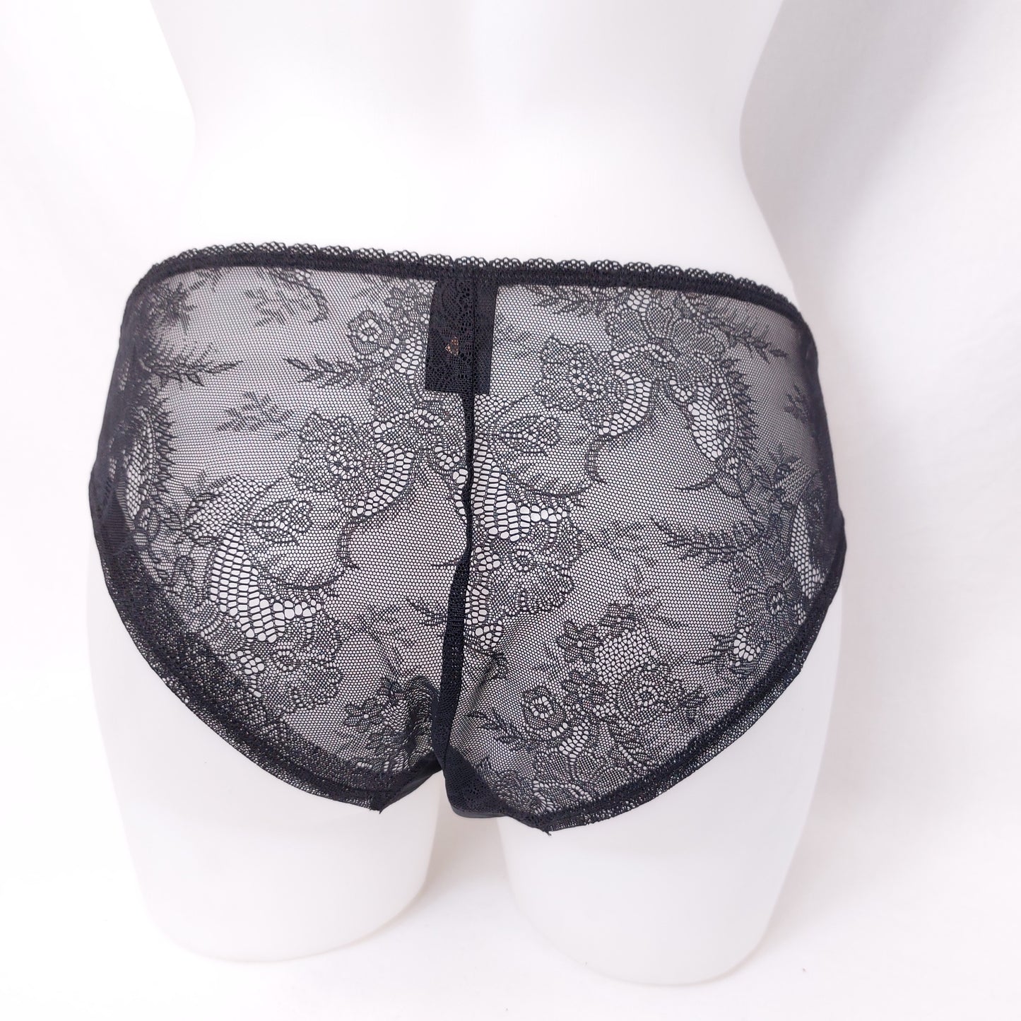 Black Cream Lace Brief Knickers 3xPairs