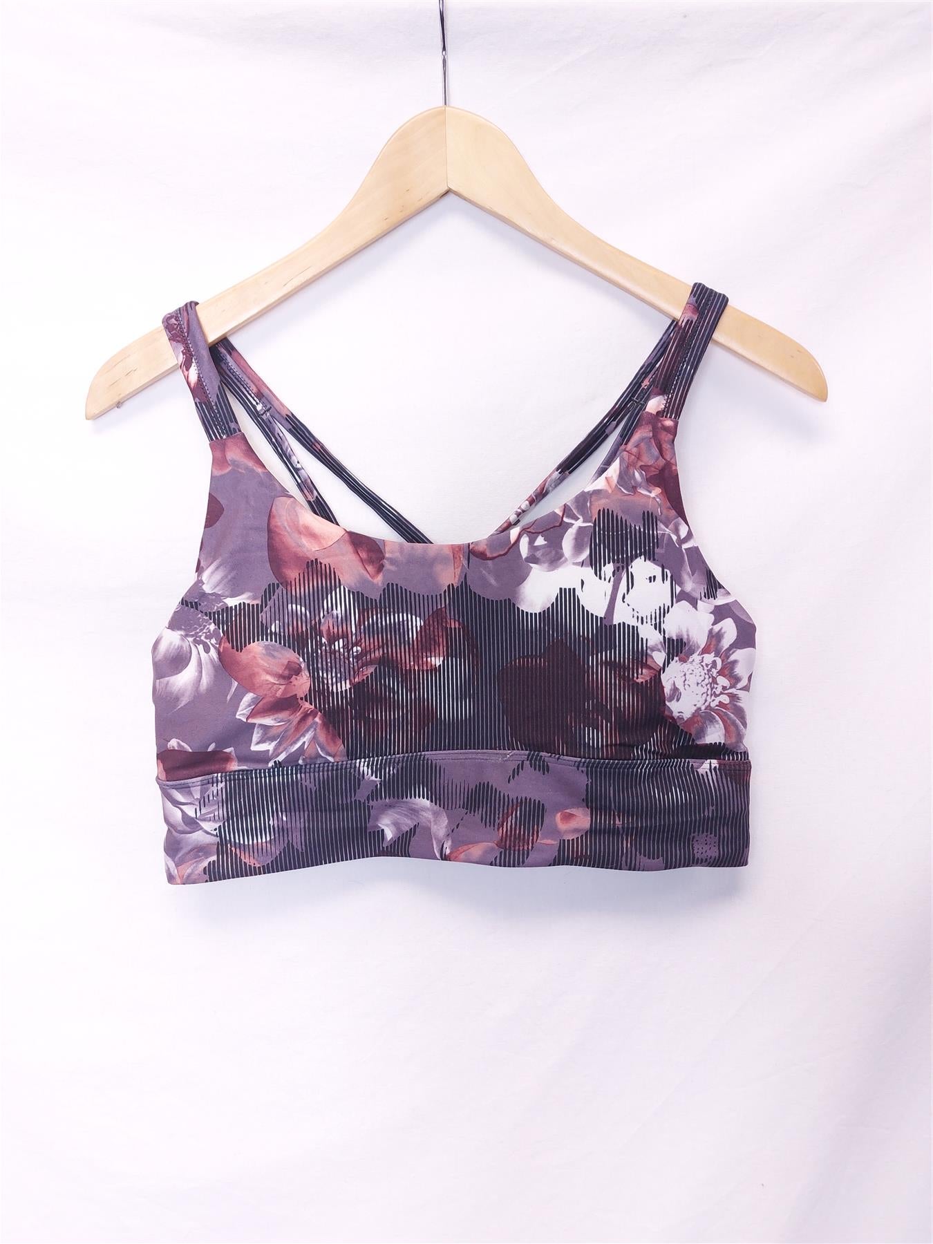 Yoga Top Sports Bra Marika/Zobha Floral Crop Supersoft Padded Non-Wired Comfort