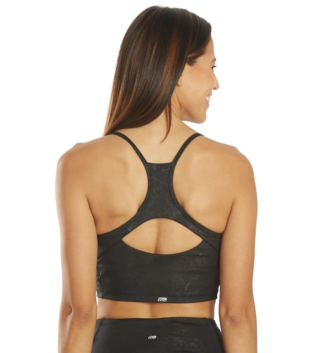 Balance Collection Yoga Top Sports Bra Removable Padding Non-Wired Medium Impact