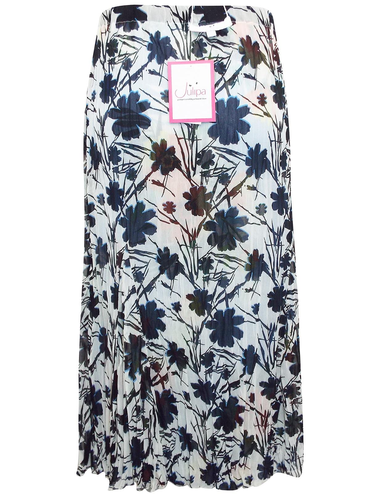 Julipa Reversible Crinkle Skirt Two-Way Summer Holiday Elastic Floral Brand New