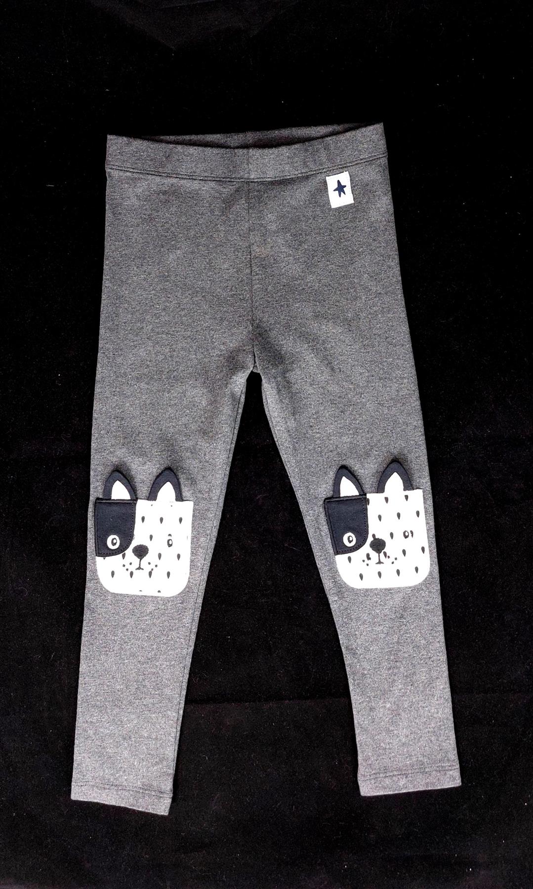 Girls' Cotton Rich Leggings Supersoft Dog Doggy Stretch Trousers Chainstore New