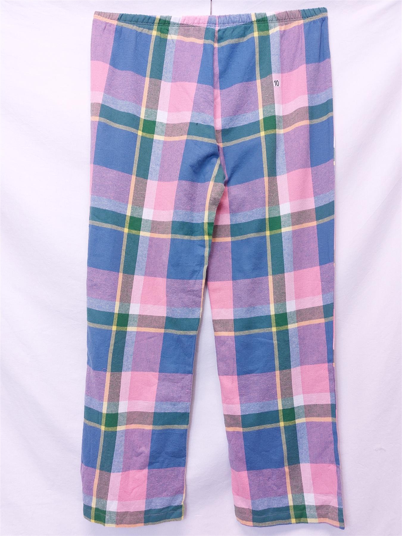 Women's Tu Pyjama Bottoms Pure Cotton Multicolour Check Soft Warm Comfy PJ Pants