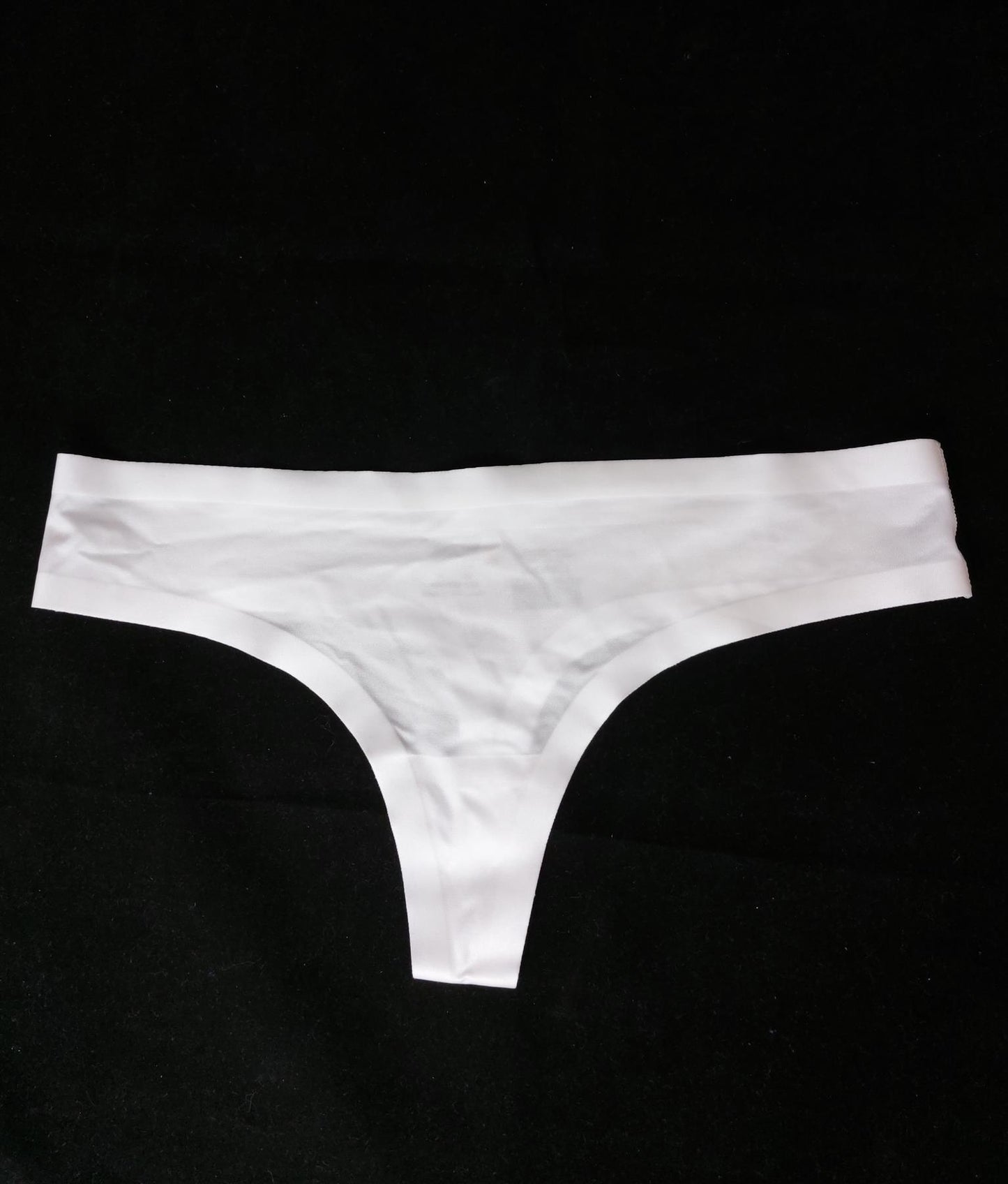 Ex Chainstore Thong Knickers Sateen Ribbon Edge Brand New