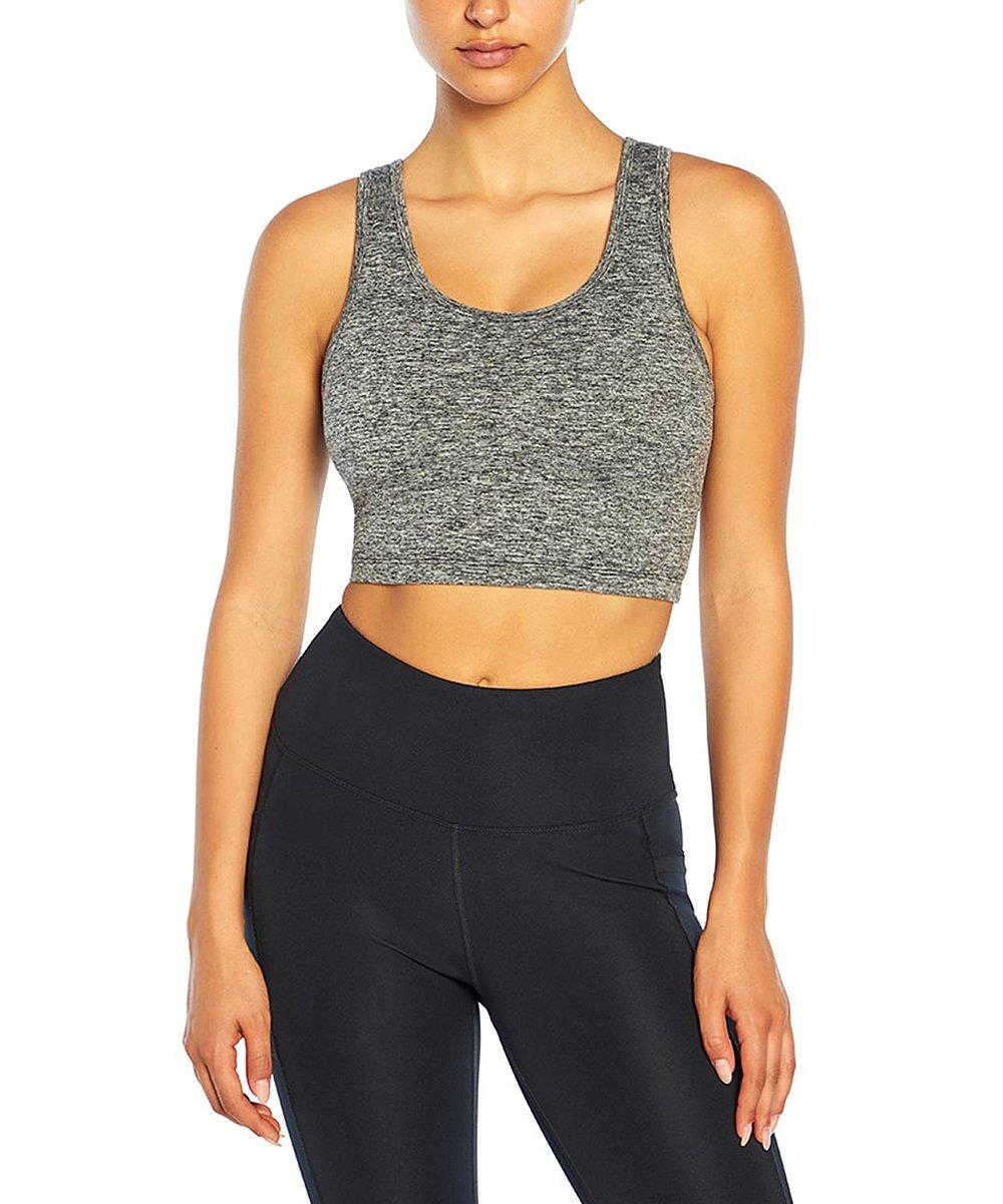 Zohba Crop Top Sports Bra Yoga Top Removable Padding Non-Wired Fitness Dance Gym