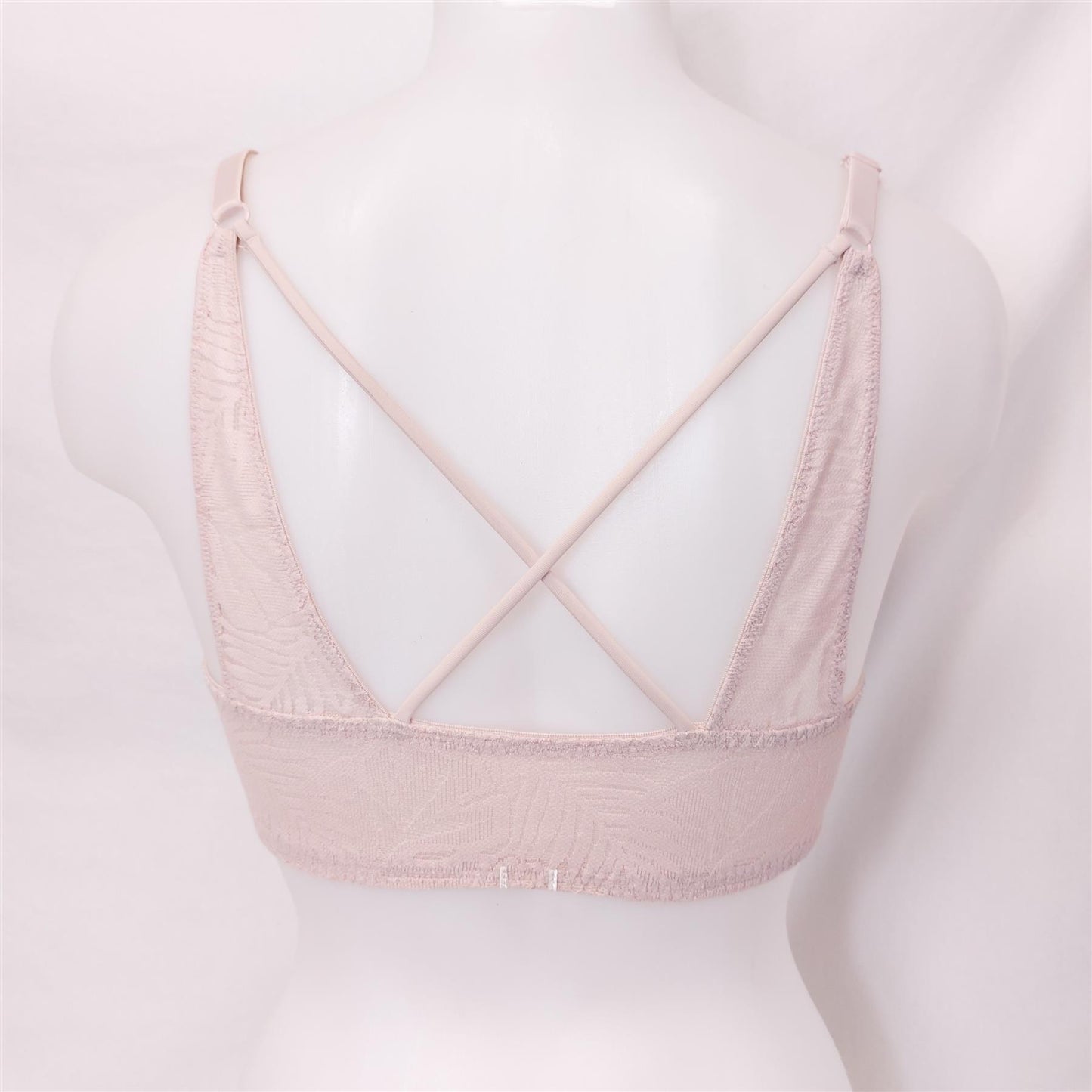 Ex Victoria's Secret Bra Padded Push-Up Front Clasp Lace Overlay