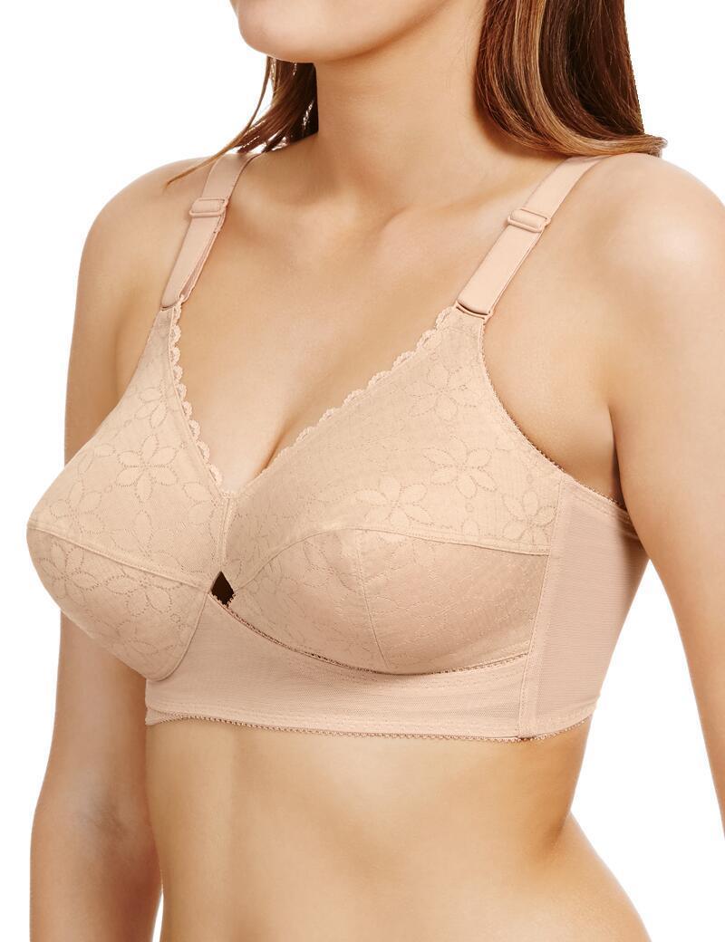 Berlei 2pk Total Support Bras Longline Non-Wired Classic Lace Multipack B510 New