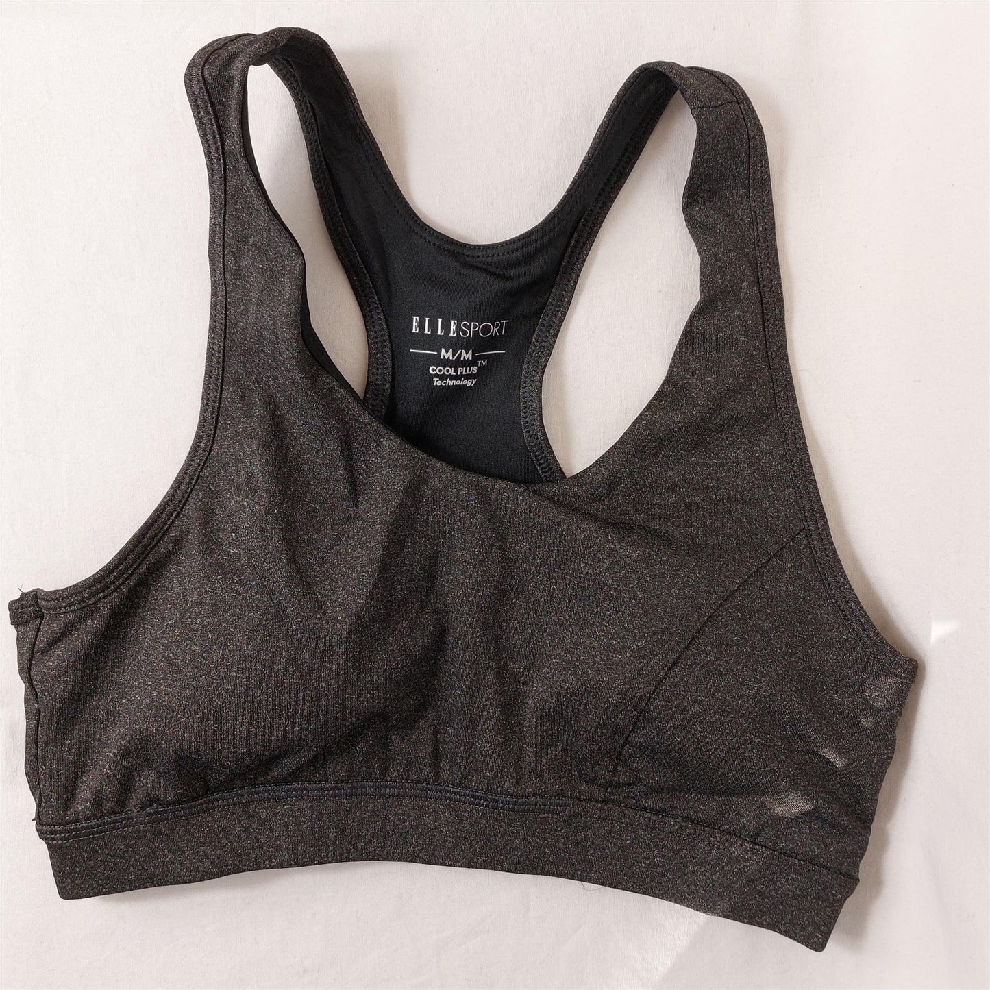Elle Sport Sports Bra Medium Impact Non-Wired Removable Padding Workout Gym Top
