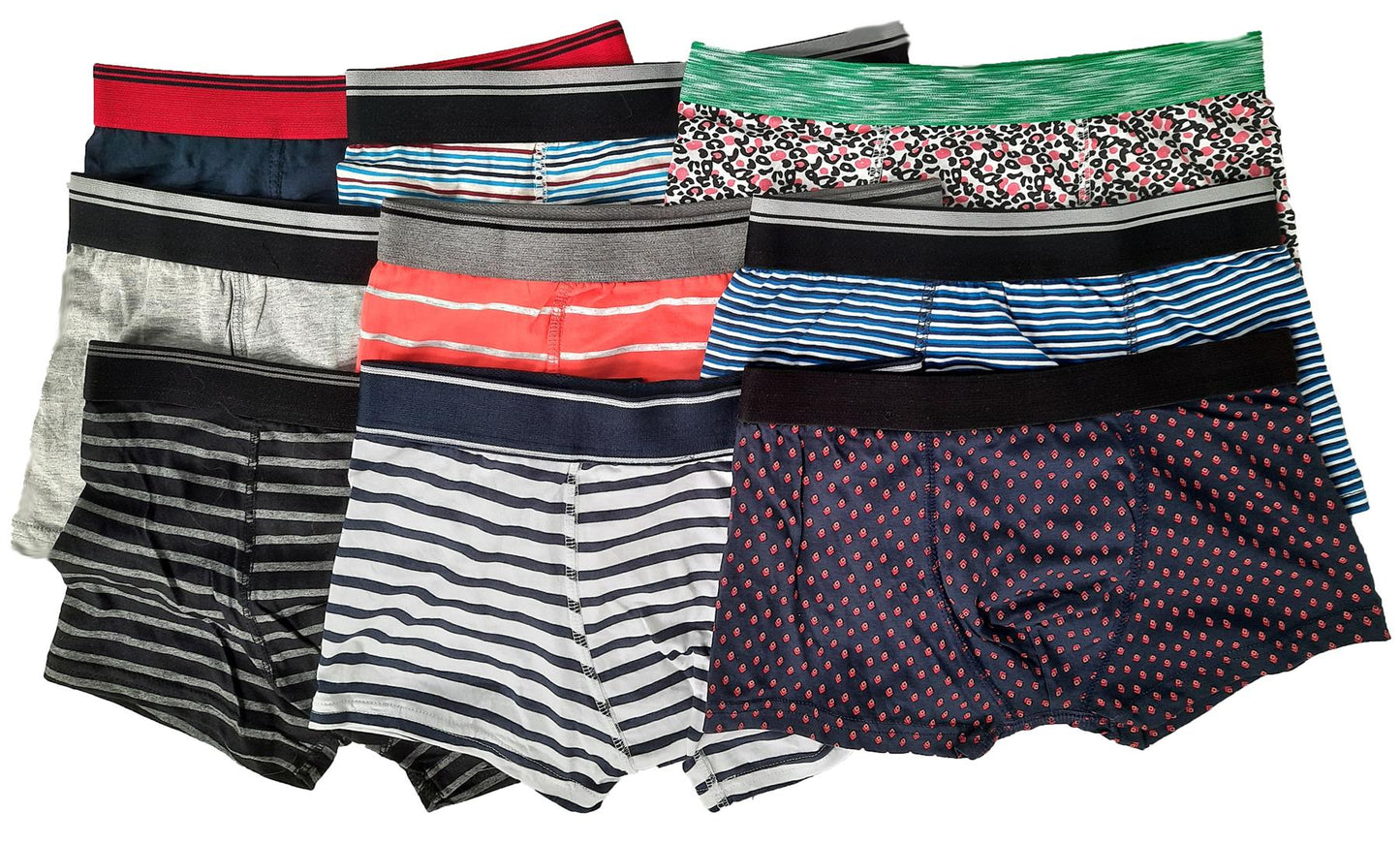 Men's Hipster Stretch Boxer Shorts Trunks (Pack of 3)