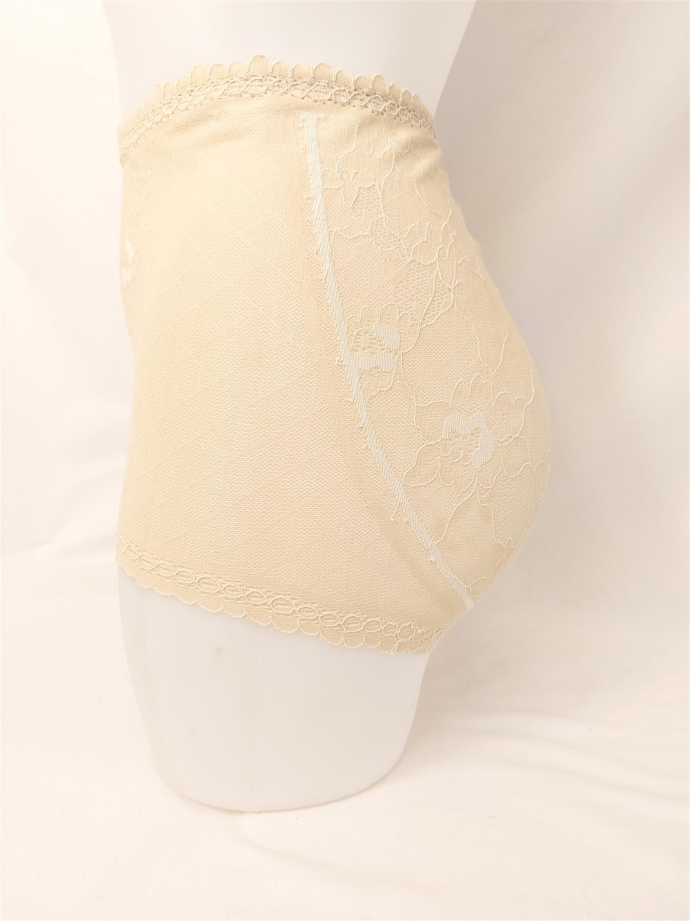 Light Control Rose Pattern Lace Full Brief Shaping Knickers