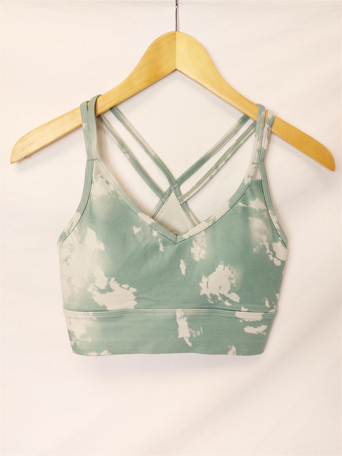 Balance Collection Sports Bra Non-Wired Padded Cutout Racerback Print Patterns