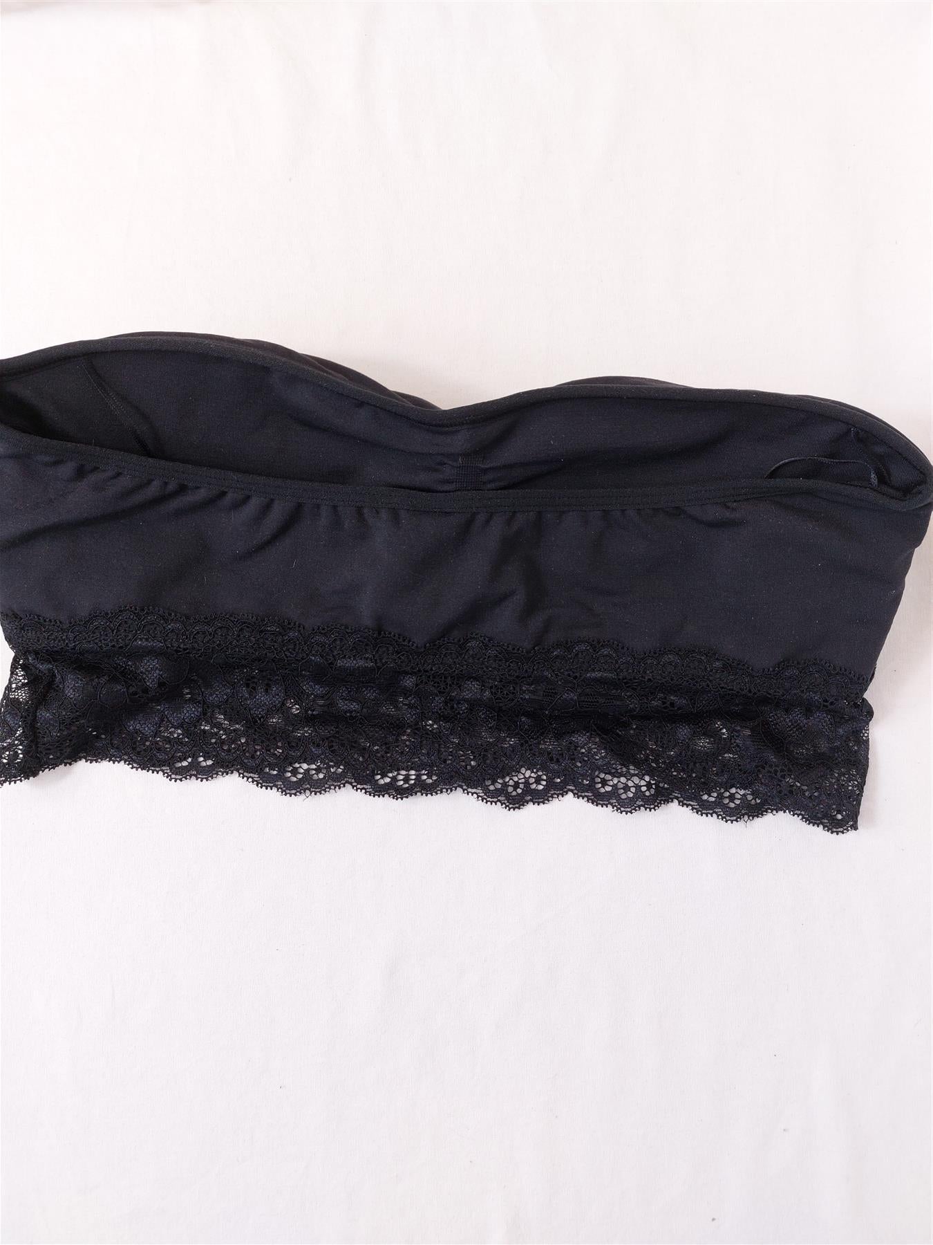 Lace Bandeau Strapless Bra Padded Non-Wired Brand New