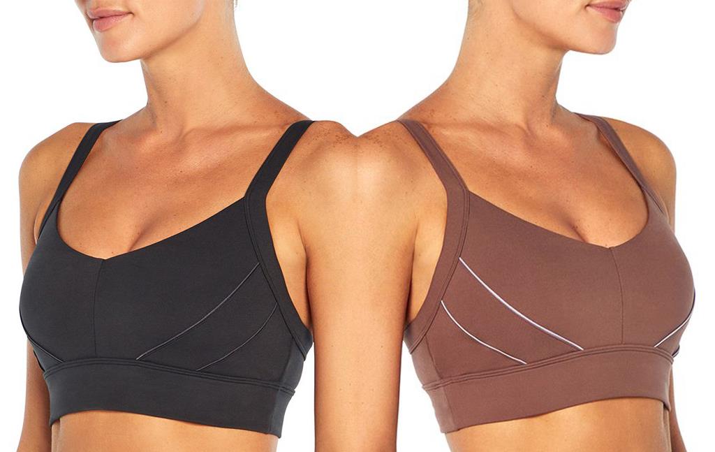 Jessica Simpson Sports Bra Non-Wired Removable Pads Medium Impact Gym Yoga Top