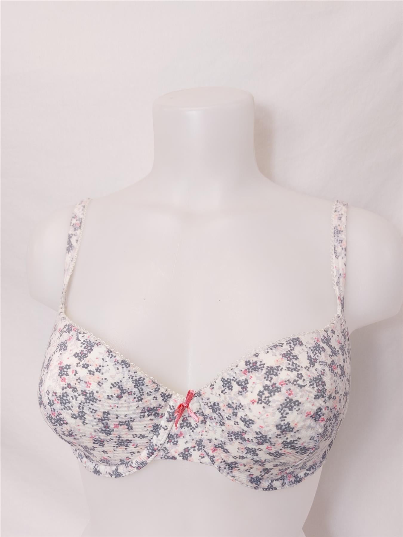Floral Lace Padded Balcony T-Shirt Bra