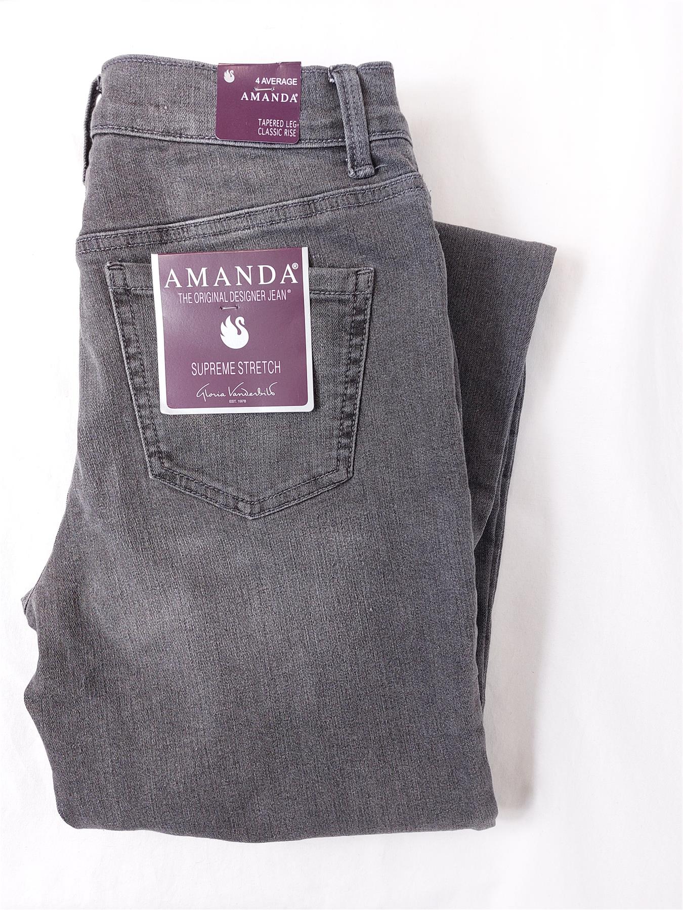 Gloria Vanderbilt Women's Jeans Tapered Leg Classic Rise Stretch Cotton Denim