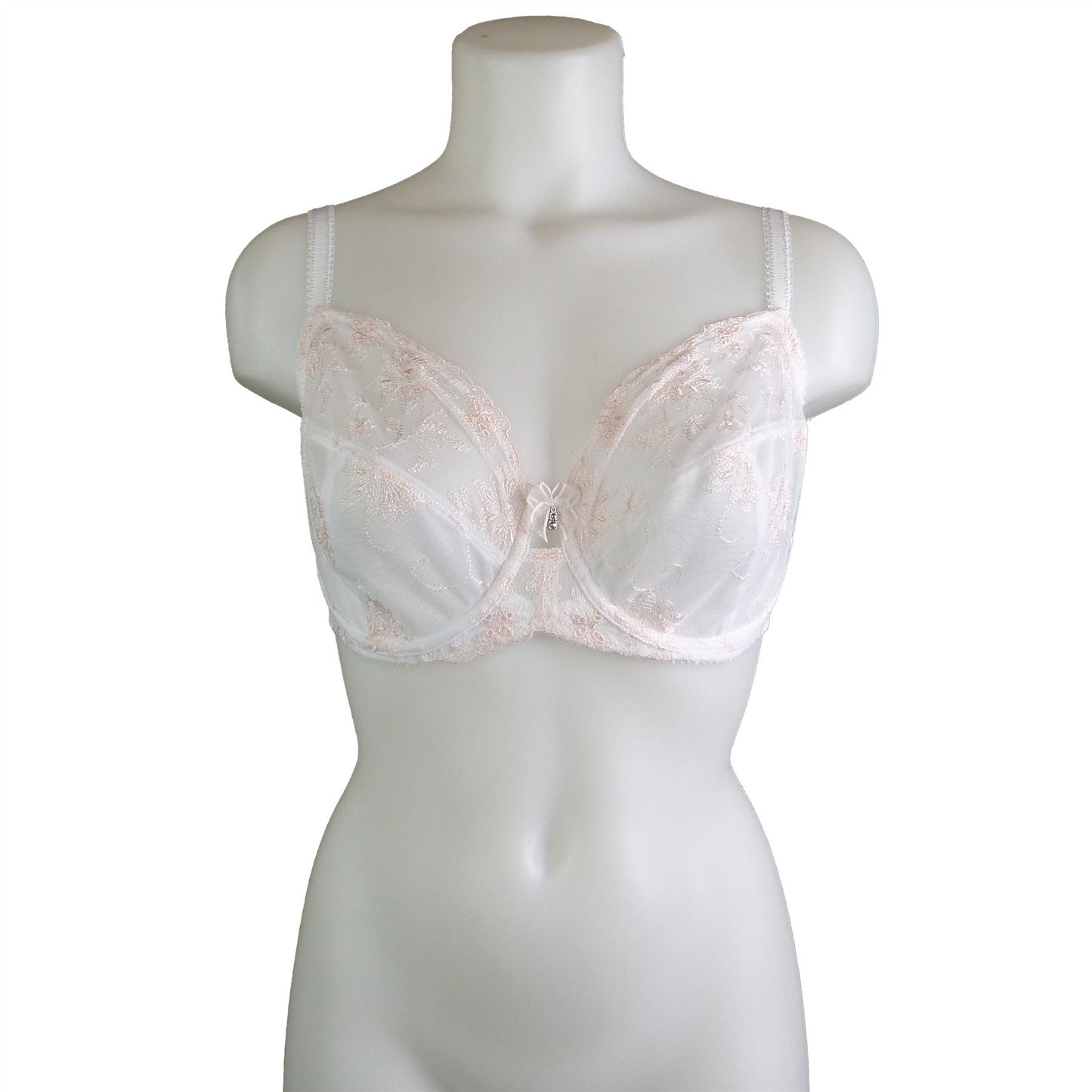 32C Bra Full Cup Charnos Grace Underwired Lightly Padded Lace Overlay Brand New