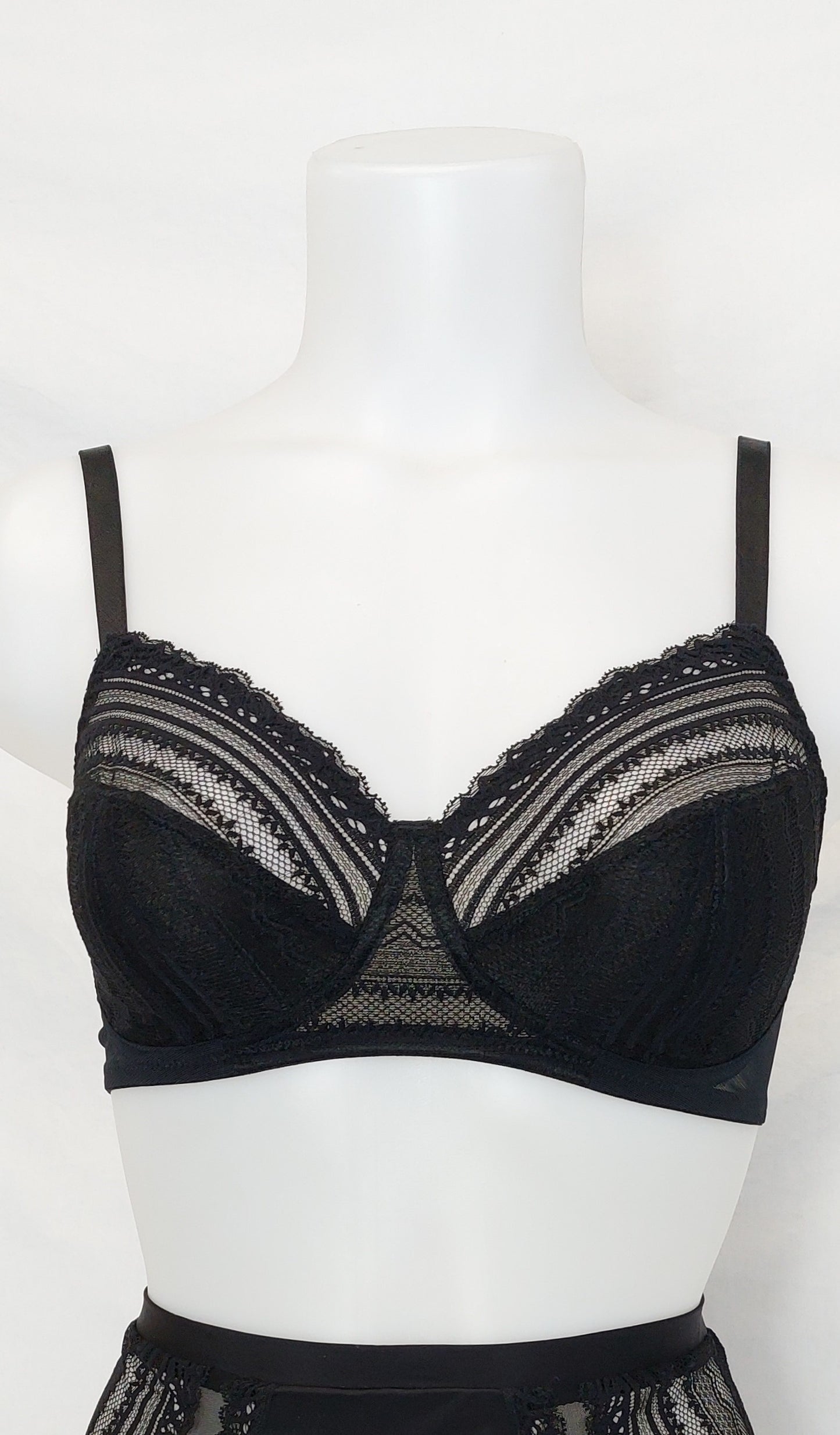 Bra Black Lace Non-Padded Non-Wired Everyday
