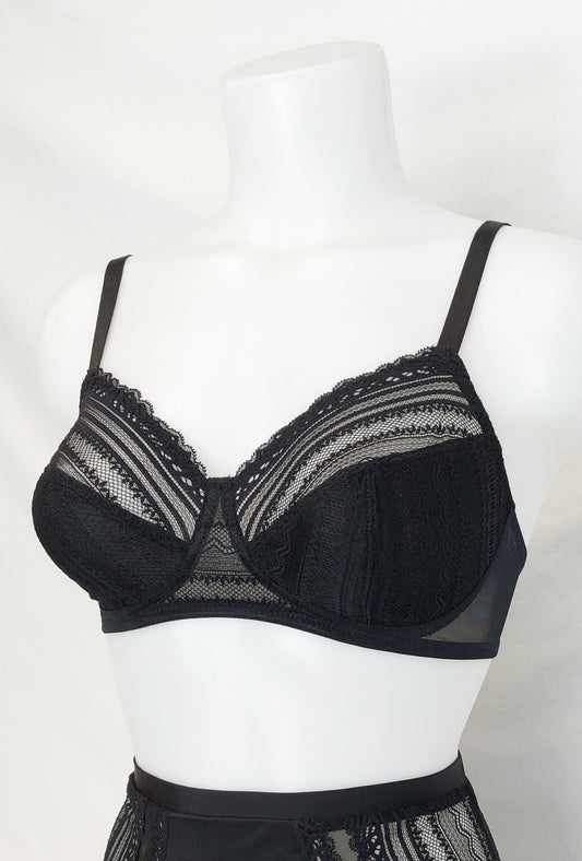 Bra Black Lace Non-Padded Non-Wired Everyday