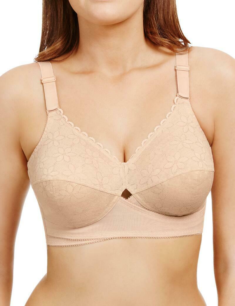Berlei 2pk Total Support Bras Longline Non-Wired Classic Lace Multipack B510 New
