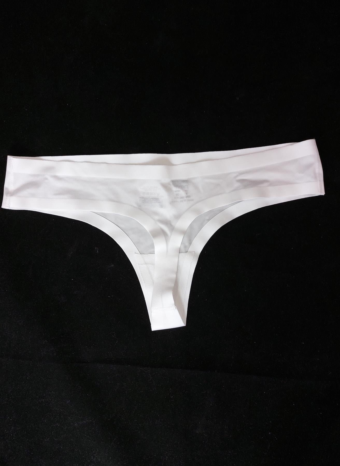 Ex Chainstore Thong Knickers Sateen Ribbon Edge Brand New