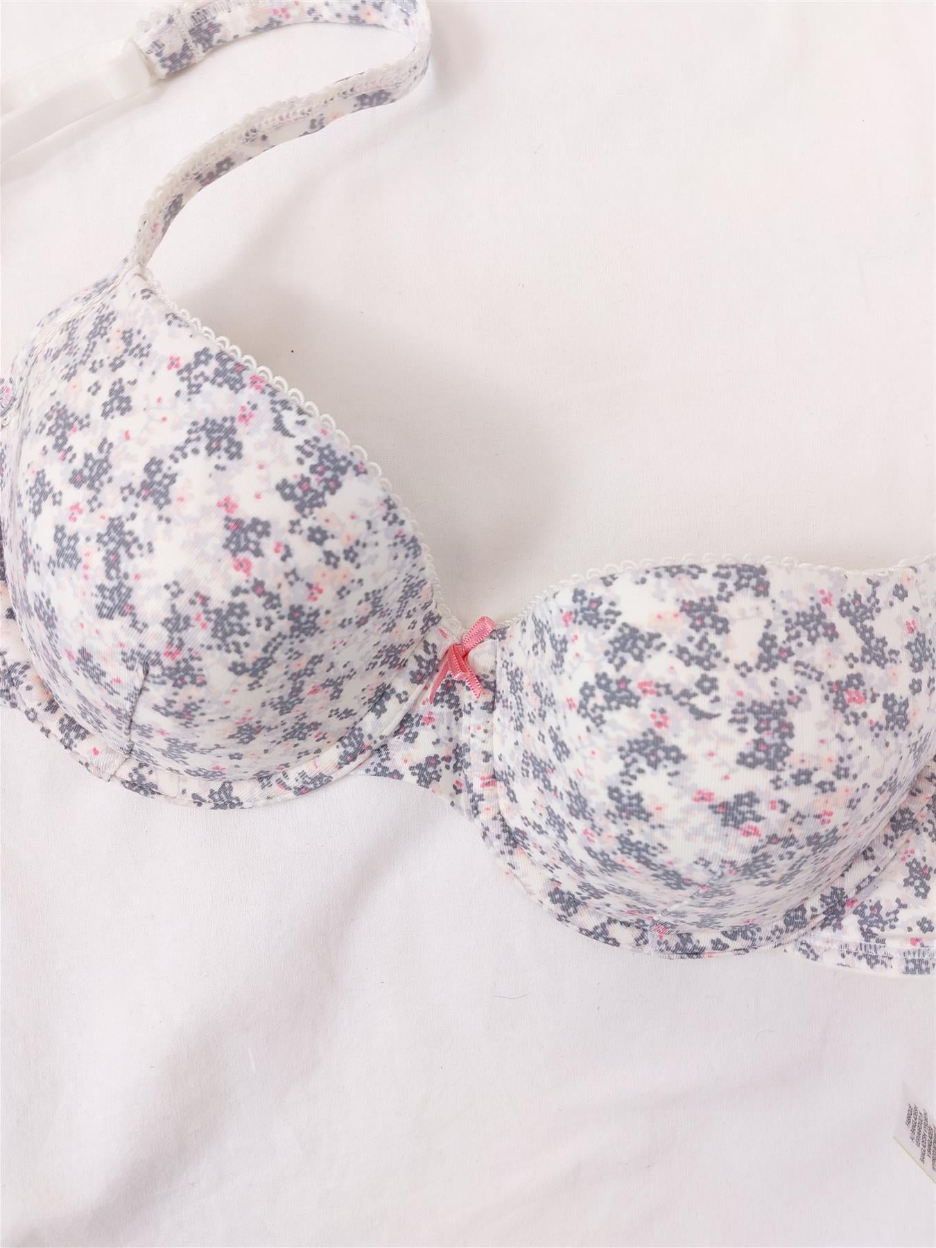 Floral Lace Padded Balcony T-Shirt Bra