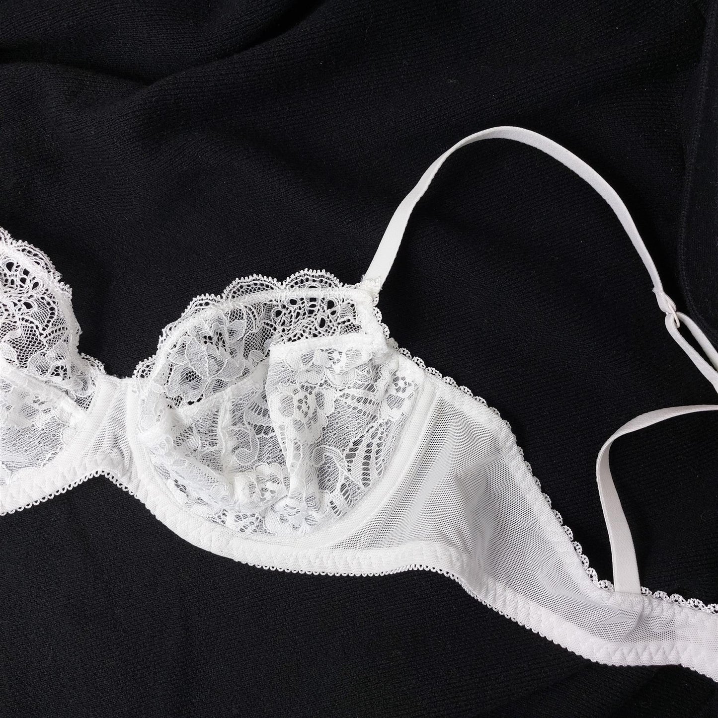 Ex M&S Lace Bra Underwired Non-Padded Full Cup Floral Brand New