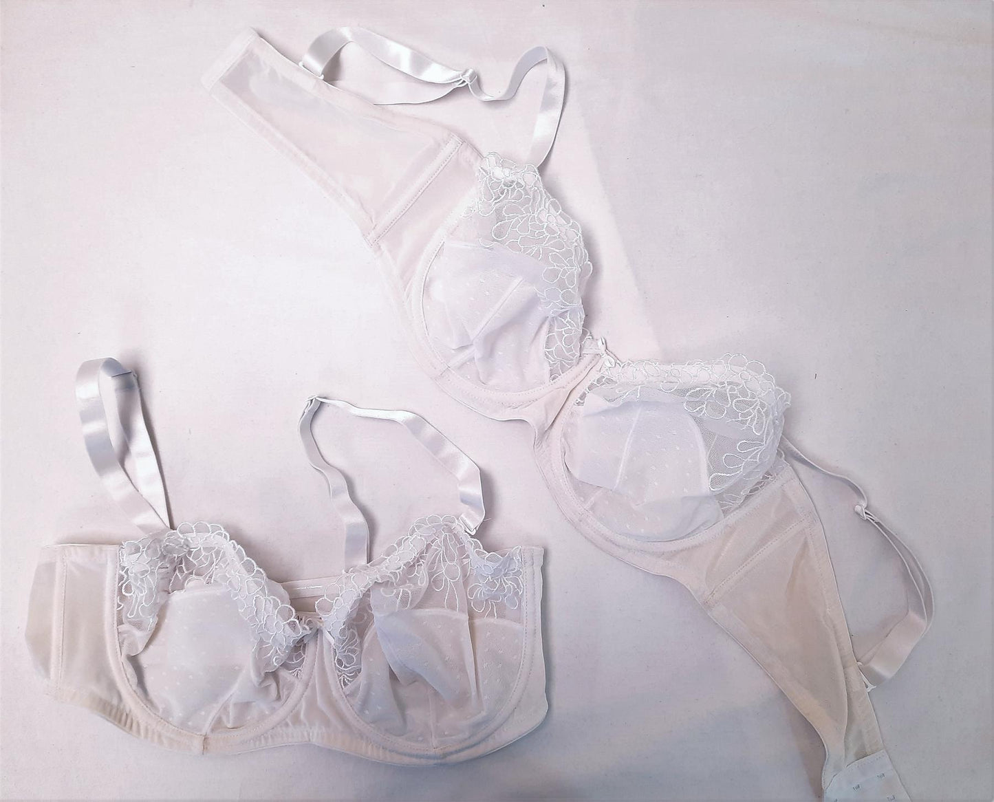 2pk Multiway Bras Underwired Strapless Balcony Lace Shop Soiled Multipack New