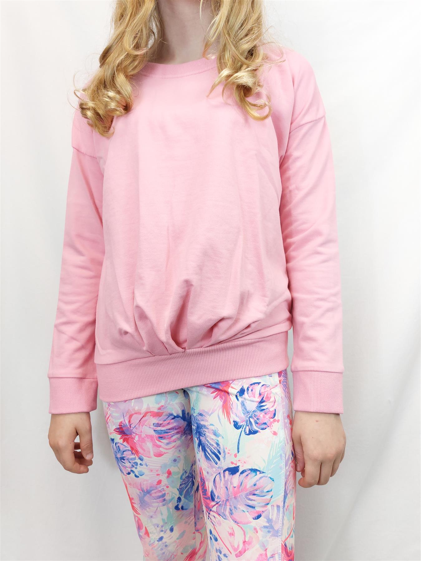 Ex Chainstore Girls' Sweatshirt Jumper Pullover Cotton Rich Brand New