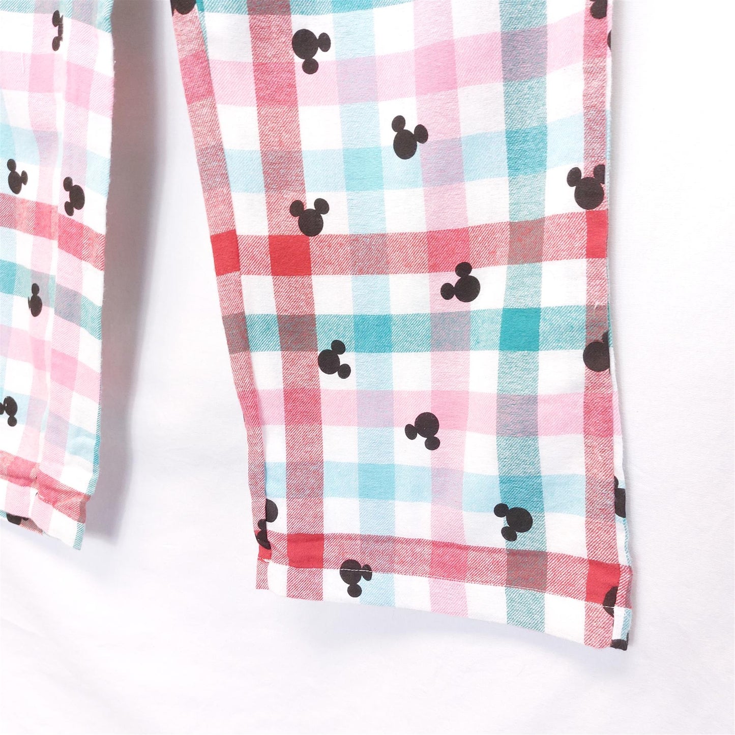 Women's Warm Pyjama Bottoms Pure Brushed Cotton Multicolour Mouse Motif PJ Pants