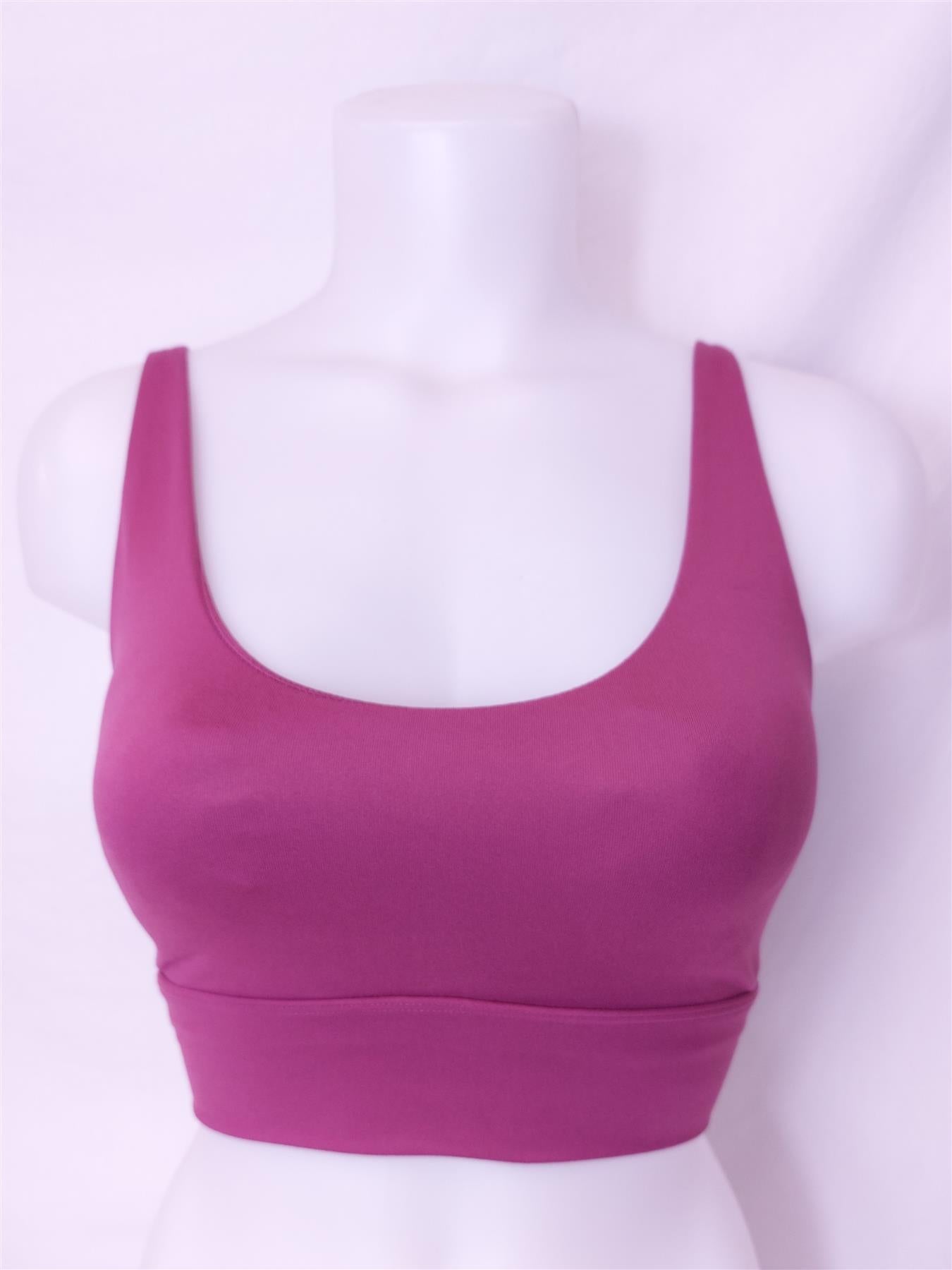 Marika Sports Bra Yoga Gym Top Soft Removable Padding Non-Wired Lace-Up Back