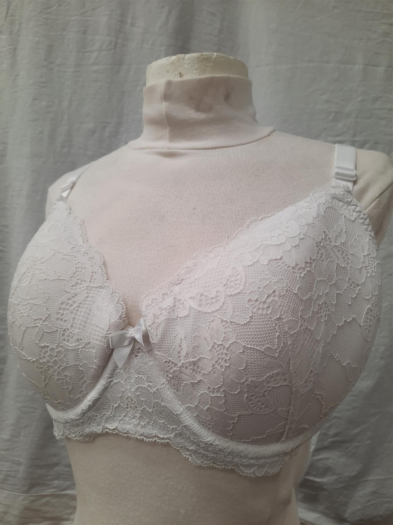 George 2-Pack Full Cup Bras Underwired Padded Lace Mesh Overlay Brand New