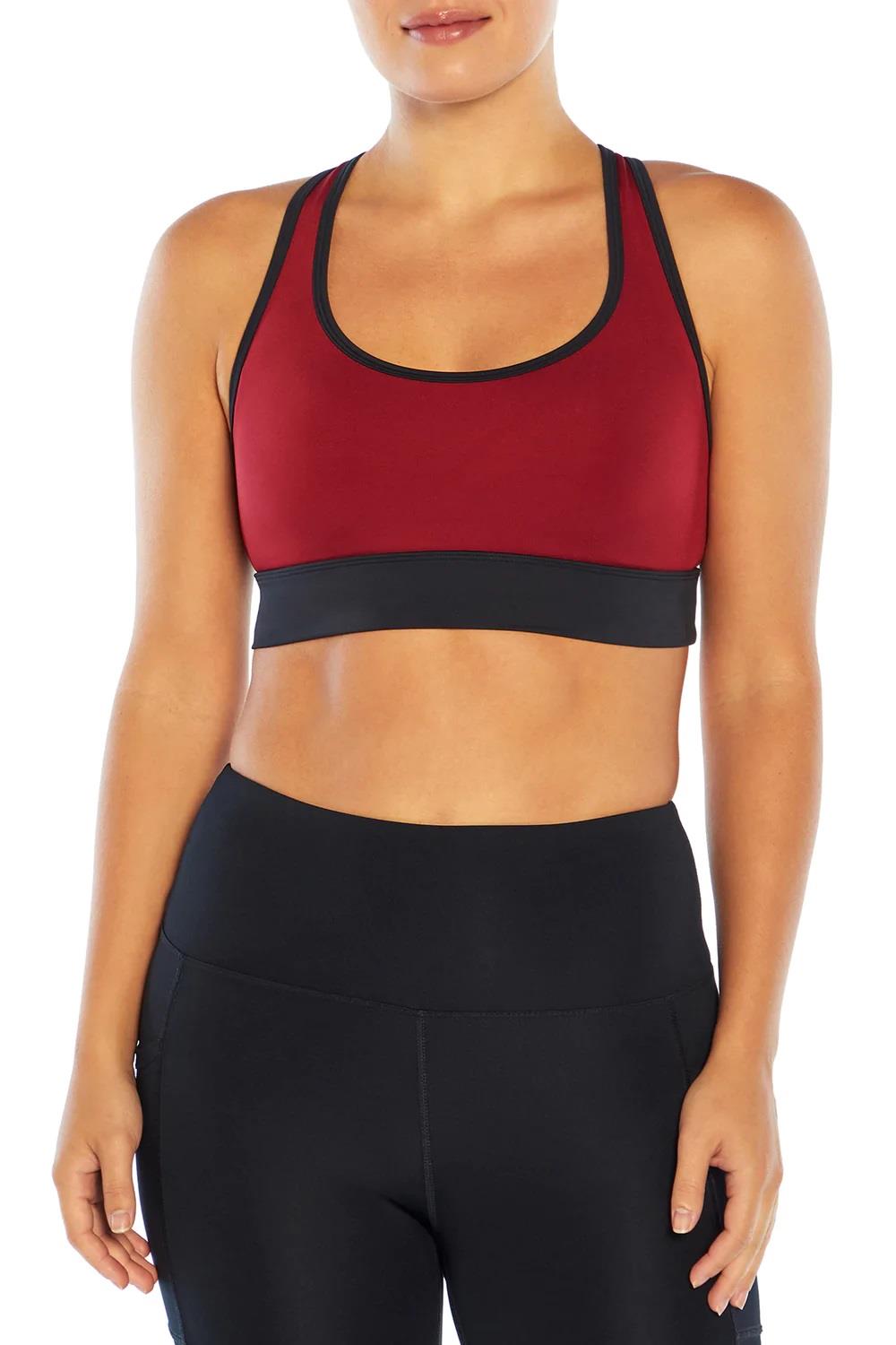 Cycle House Sports Bra Non-Wired Removable Padding Banded Racerback Gym Yoga Top